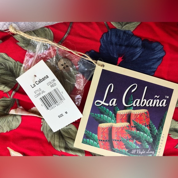 La Cabana sleeveless floral button up, new with tags, size m - Picture 5 of 5